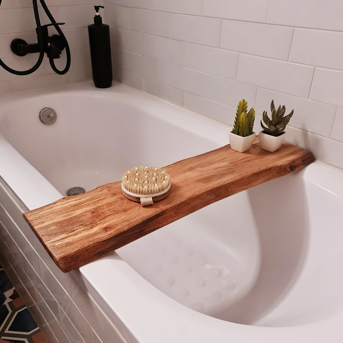 Live Edge Bathtub Tray